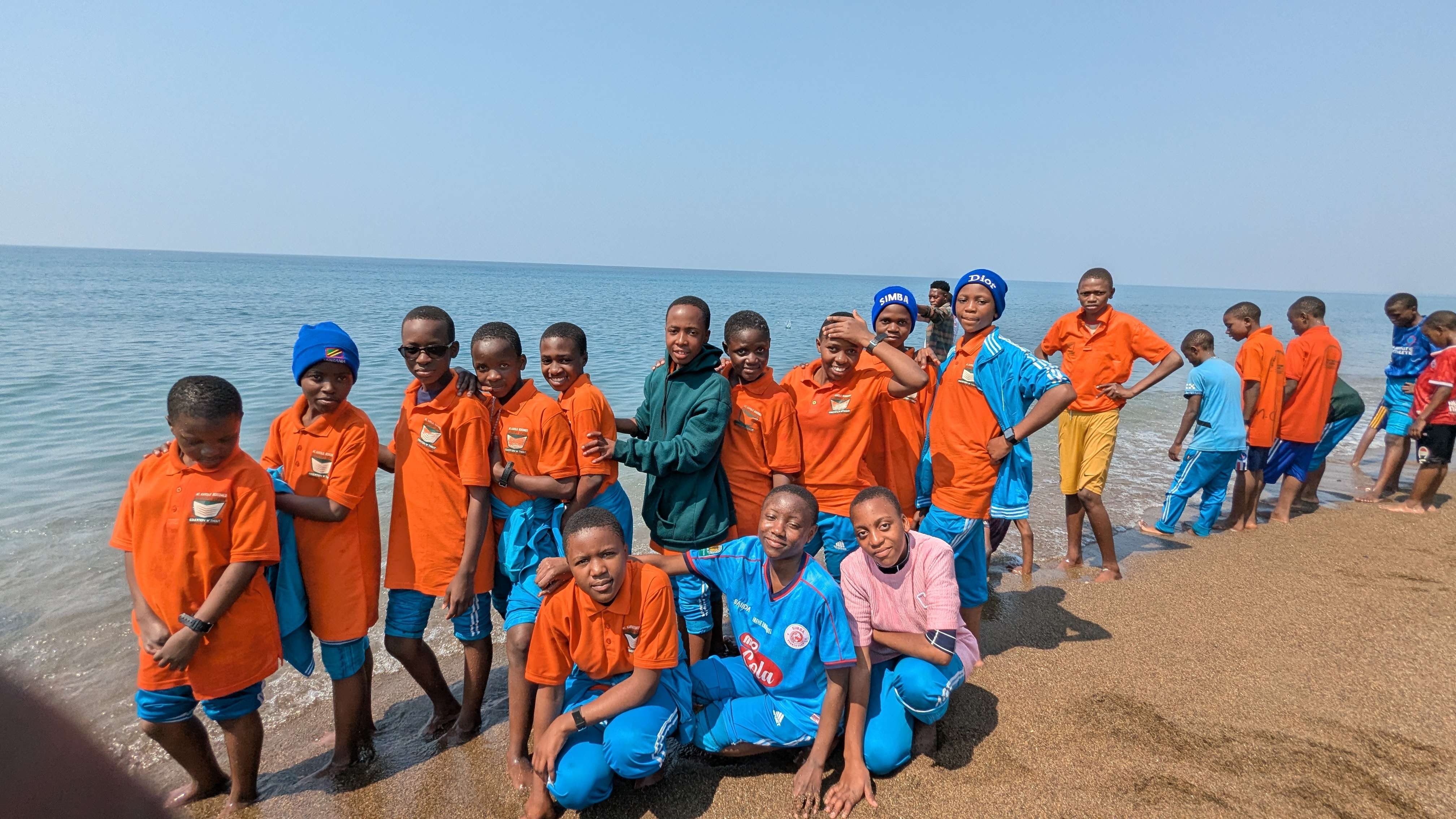 Girls enjoying their time at Lake Nyassa